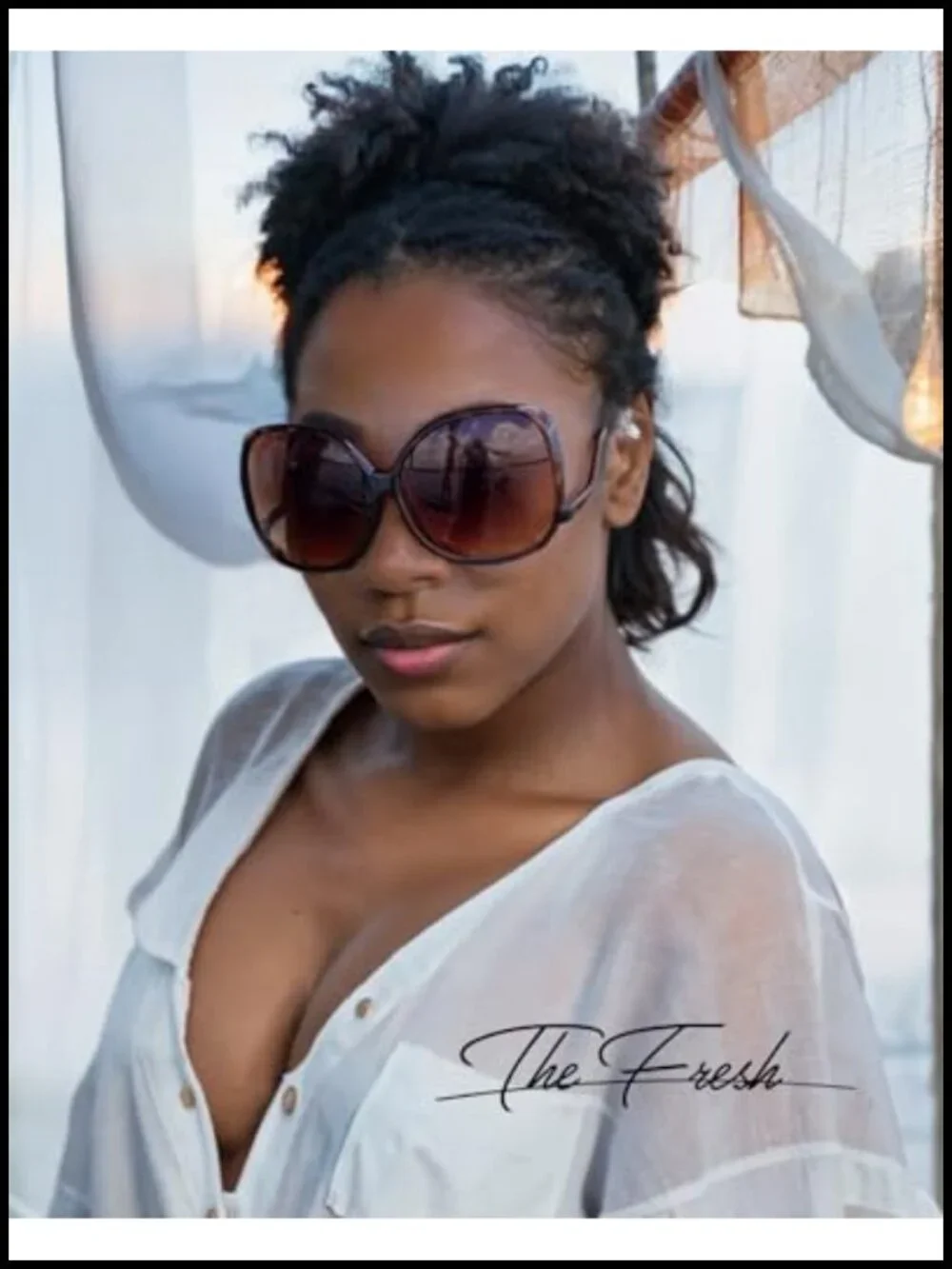 Oversized Cat Eye Hybrid Butterfly Sunglasses with UV Protection